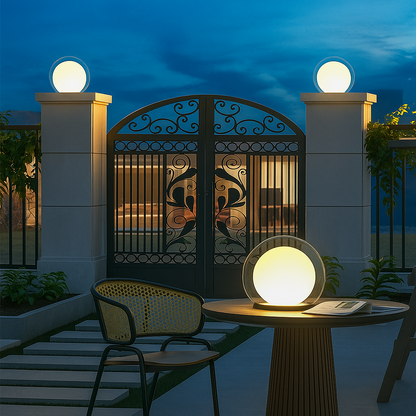 Solar Maanlamp Tuinverlichting - Sfeervolle LED-Sokkel voor Buiten