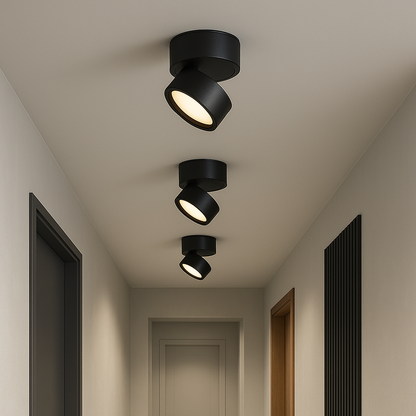 Set van 2 Moderne Opbouw Plafondlampen – Aluminium LED Verlichting met Warm Wit Licht | Dimbaar, Minimalistisch Design & Compact Formaat