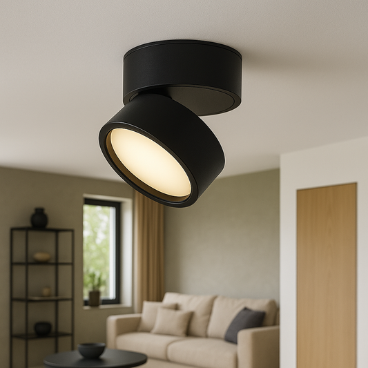 Set van 2 Moderne Opbouw Plafondlampen – Aluminium LED Verlichting met Warm Wit Licht | Dimbaar, Minimalistisch Design & Compact Formaat