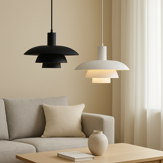 Hanglamp in Scandinavische Stijl – Irda | Metalen Pendellamp met Dimbare LED voor Eettafel, Keuken of Woonkamer