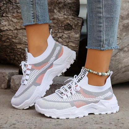 Dames sneakers – comfortabel, ademend, modern design, dagelijks