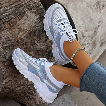 Dames sneakers – comfortabel, ademend, modern design, dagelijks