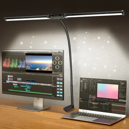 Luminara | Elegant Adjustable Dual-Head LED Desk Lamp 3