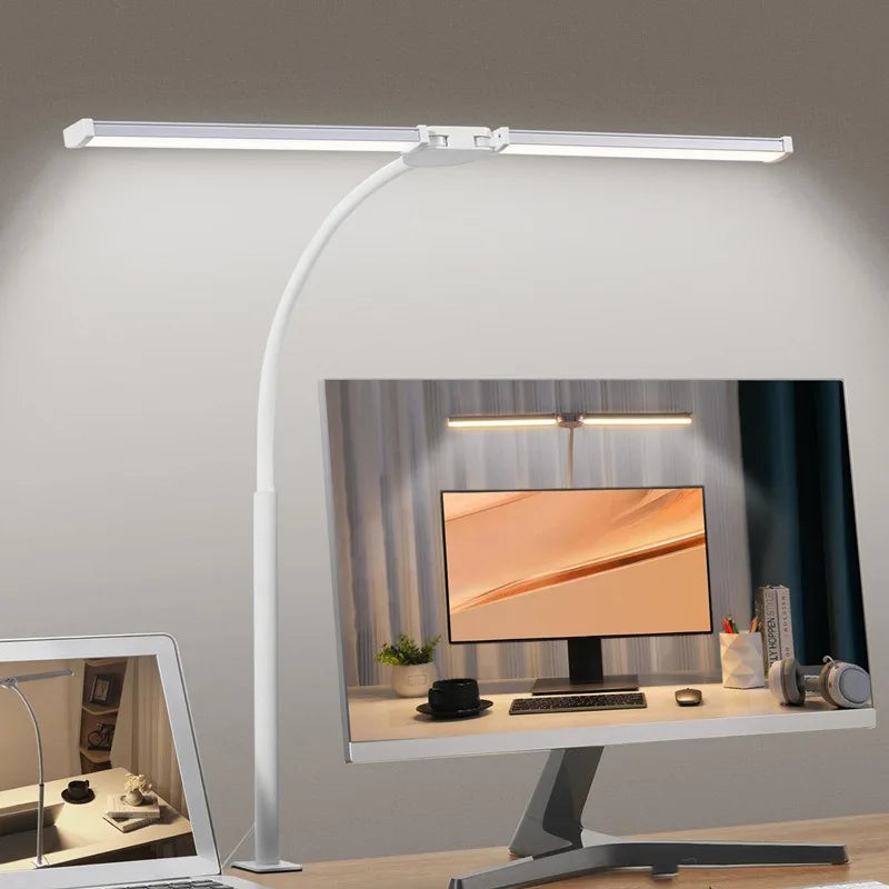 Luminara | Elegant Adjustable Dual-Head LED Desk Lamp 2