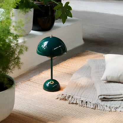 Valmira tafellamp – moderne draadloze ledlamp in paddenstoelvorm met touchbediening