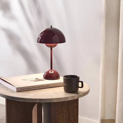 Valmira tafellamp – moderne draadloze ledlamp in paddenstoelvorm met touchbediening