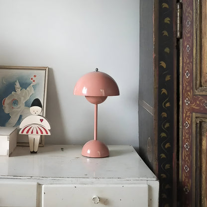 Valmira tafellamp – moderne draadloze ledlamp in paddenstoelvorm met touchbediening