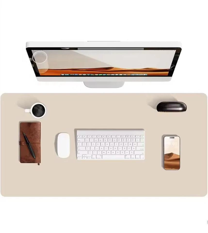 Luxe PU-Leder | Stijlvolle Waterdichte Bureau Onderlegger 1