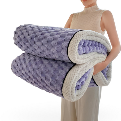 FleeceDream Luxe Pluche Fleece Deken – Geometrisch Design – Zachte, Warme Woondeken voor Bank, Bed of Reizen in 5 Kleuren