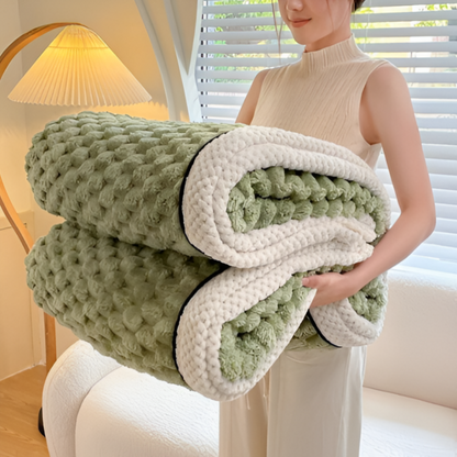 FleeceDream Luxe Pluche Fleece Deken – Geometrisch Design – Zachte, Warme Woondeken voor Bank, Bed of Reizen in 5 Kleuren
