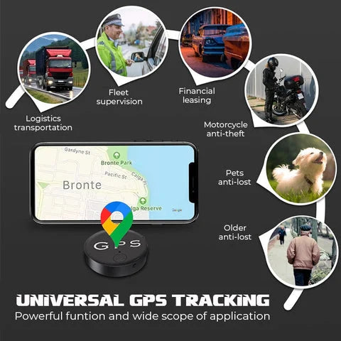 Mini GPS Tracker Magnetisch – Compacte Volgmodule met Real-time Locatiebepaling | Ideaal voor Auto, Bagage, Motor & Kostbaarheden | Onopvallend & Herlaadbaar