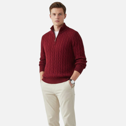 Heren half-zip trui
