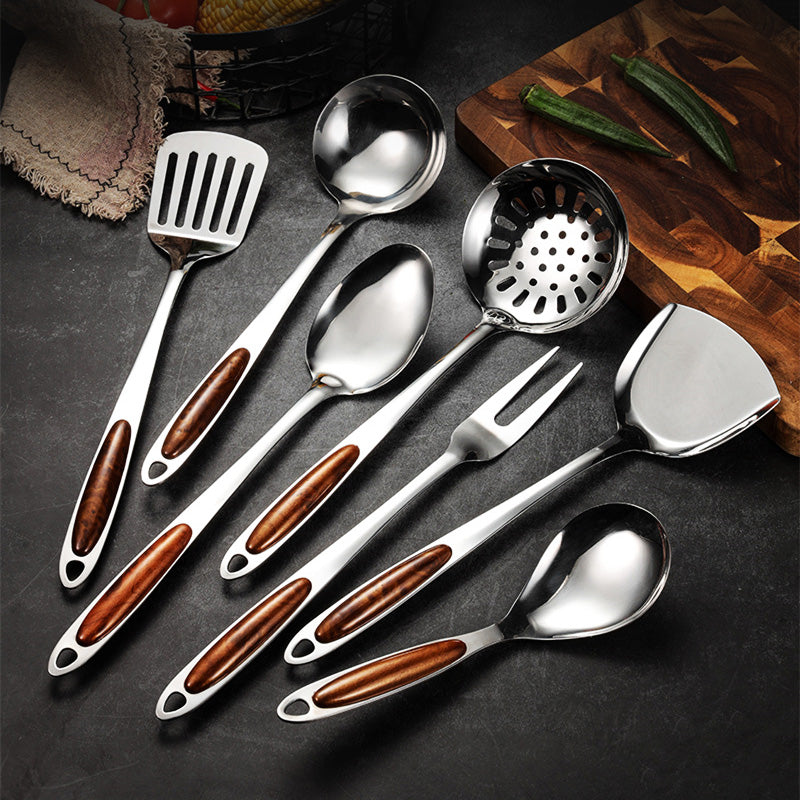 Keukengerei Set Roestvrijstaal – 5-delig Luxe Design met Ergonomische Handgrepen