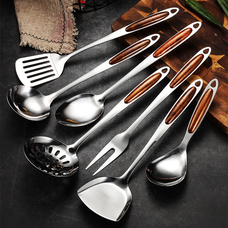 Keukengerei Set Roestvrijstaal – 5-delig Luxe Design met Ergonomische Handgrepen