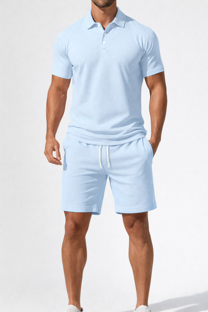 POLO SET | Zwarte heren set – strak, sportief en altijd goed