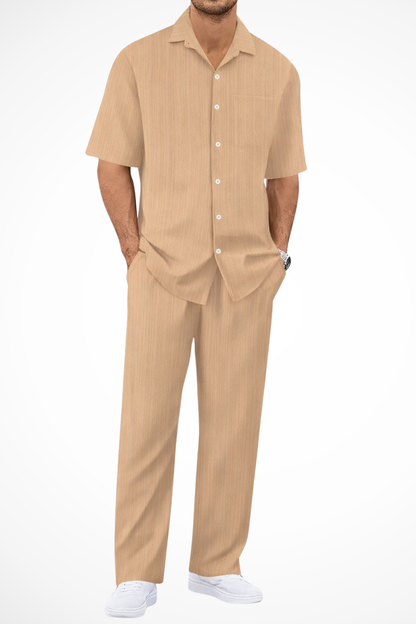 ZOMERSET | Heren set in bruin – relaxed en moeiteloos stijlvol