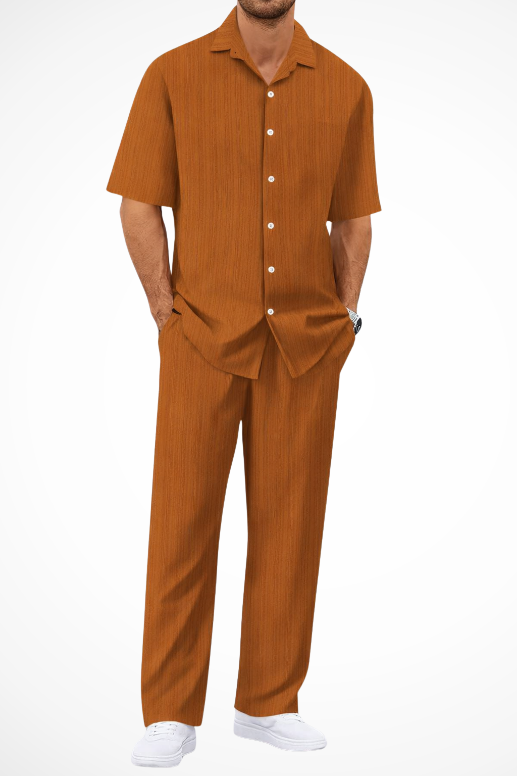 ZOMERSET | Heren set in bruin – relaxed en moeiteloos stijlvol