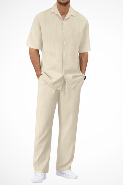 ZOMERSET | Heren set in bruin – relaxed en moeiteloos stijlvol