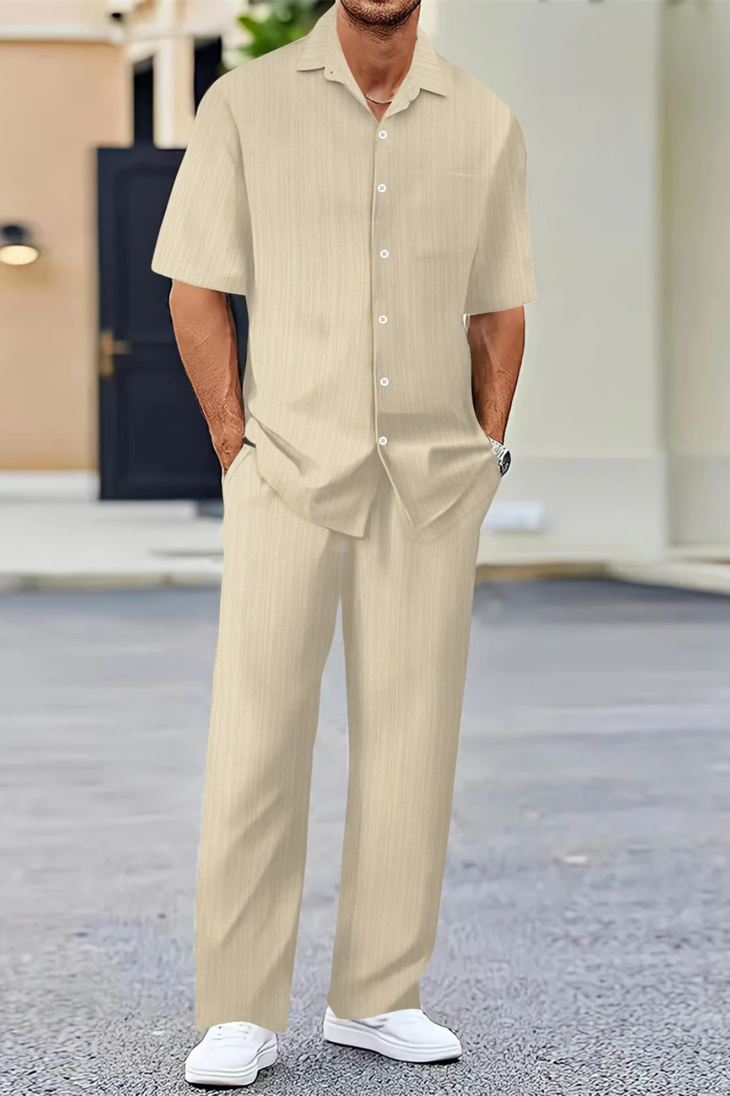 ZOMERSET | Heren set in bruin – relaxed en moeiteloos stijlvol