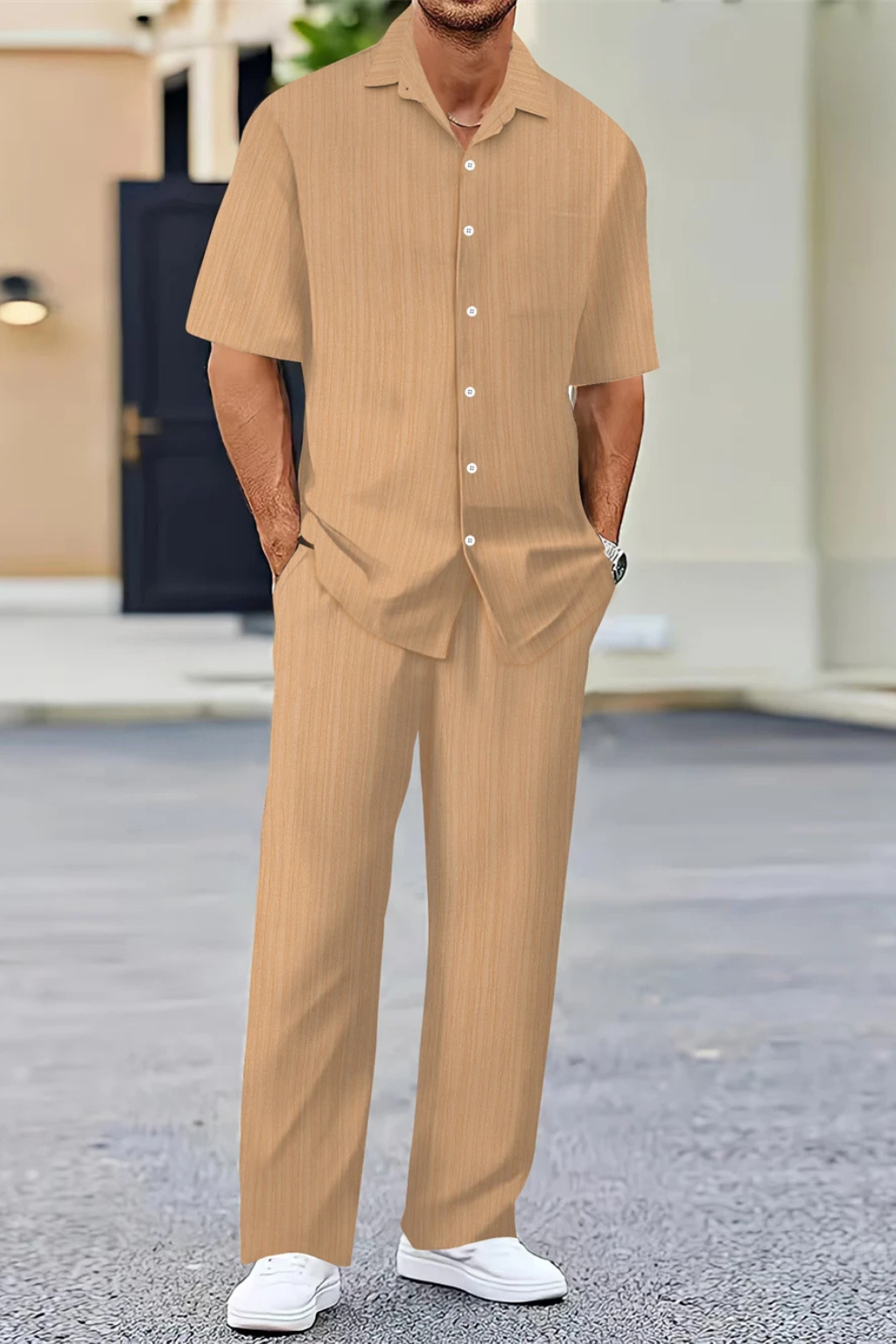 ZOMERSET | Heren set in bruin – relaxed en moeiteloos stijlvol