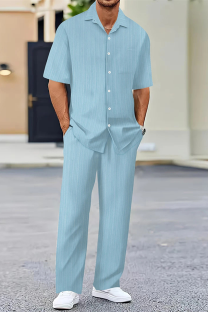 ZOMERSET | Heren set in bruin – relaxed en moeiteloos stijlvol