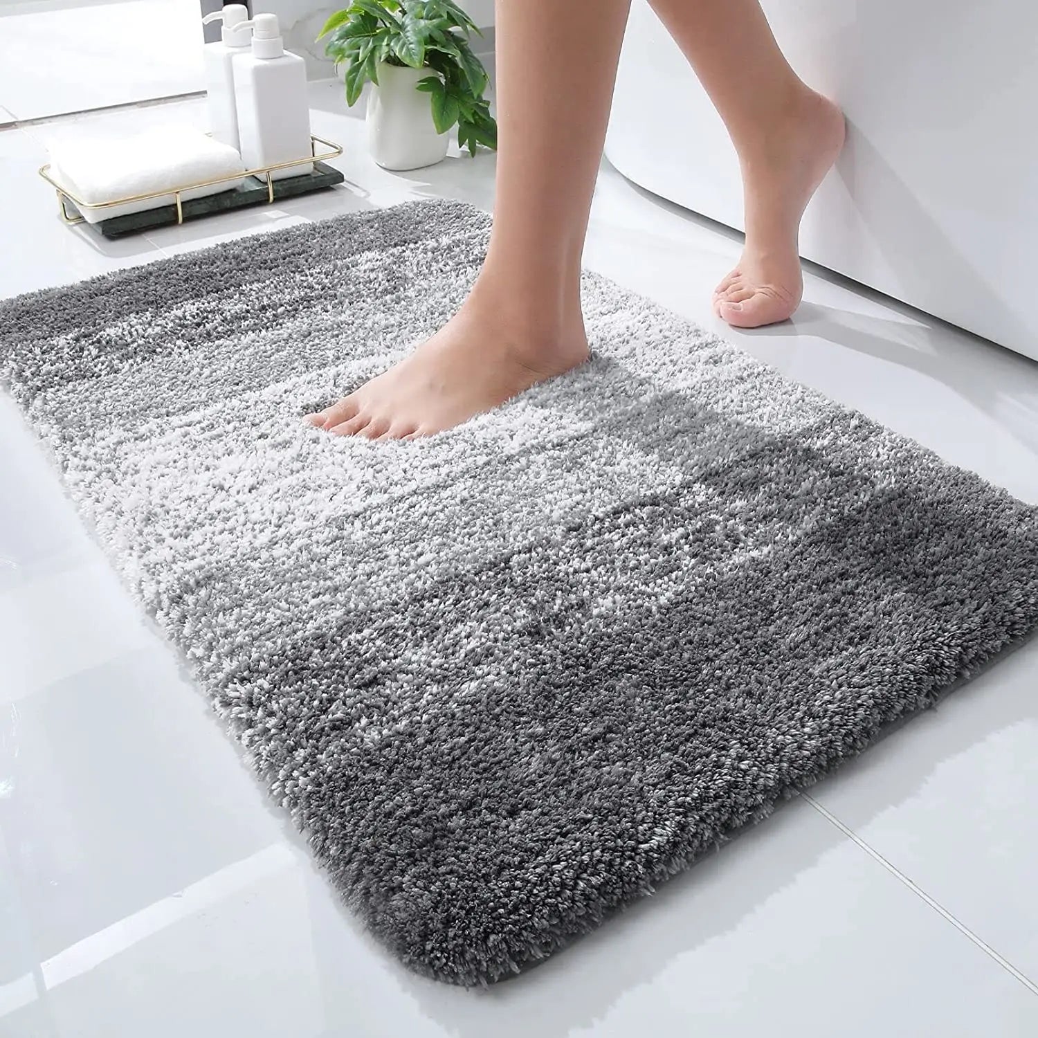 AquaVelvet | Premium Quick-Dry Antislip Badmat voor Luxe Badkamers 1
