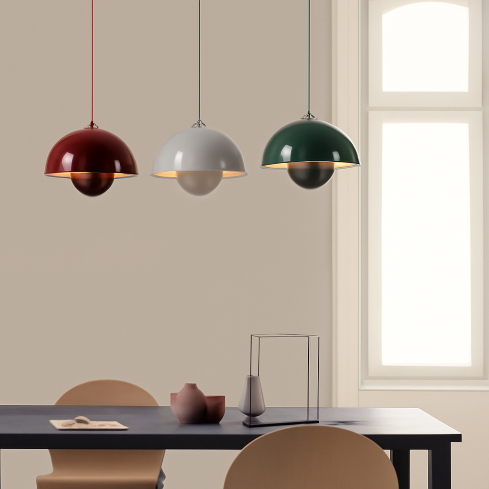 Halfronde LED Kroonluchter – 23x16 cm – Modern Design in Kleur voor Woonkamer of Eettafel
