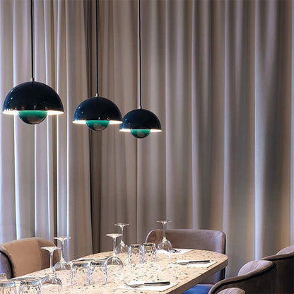 Halfronde LED Kroonluchter – 23x16 cm – Modern Design in Kleur voor Woonkamer of Eettafel