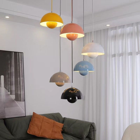 Halfronde LED Kroonluchter – 23x16 cm – Modern Design in Kleur voor Woonkamer of Eettafel