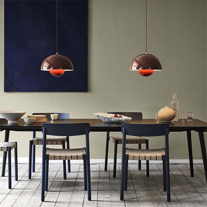 Halfronde LED Kroonluchter – 23x16 cm – Modern Design in Kleur voor Woonkamer of Eettafel