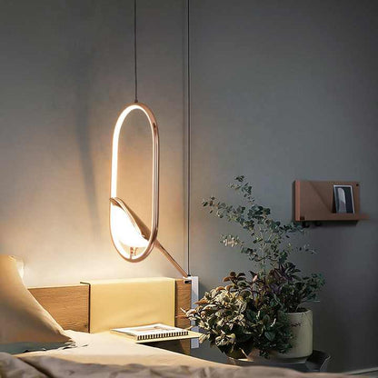 Aurela Design Hanglamp met Vogel – Minimalistisch Sculpturaal Lichtobject