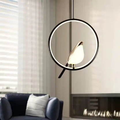 Aurela Design Hanglamp met Vogel – Minimalistisch Sculpturaal Lichtobject