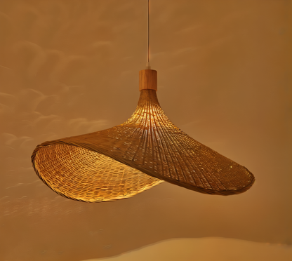 BambWicker Hanglamp – Handgemaakte Rattan Verlichting met Natuurlijke Elegantie