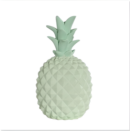 Palmano spaarpot – decoratieve ananas spaarpot van hars in vrolijke kleuren