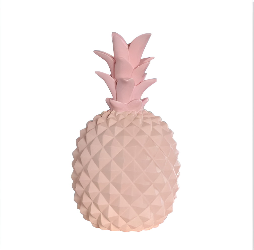 Palmano spaarpot – decoratieve ananas spaarpot van hars in vrolijke kleuren