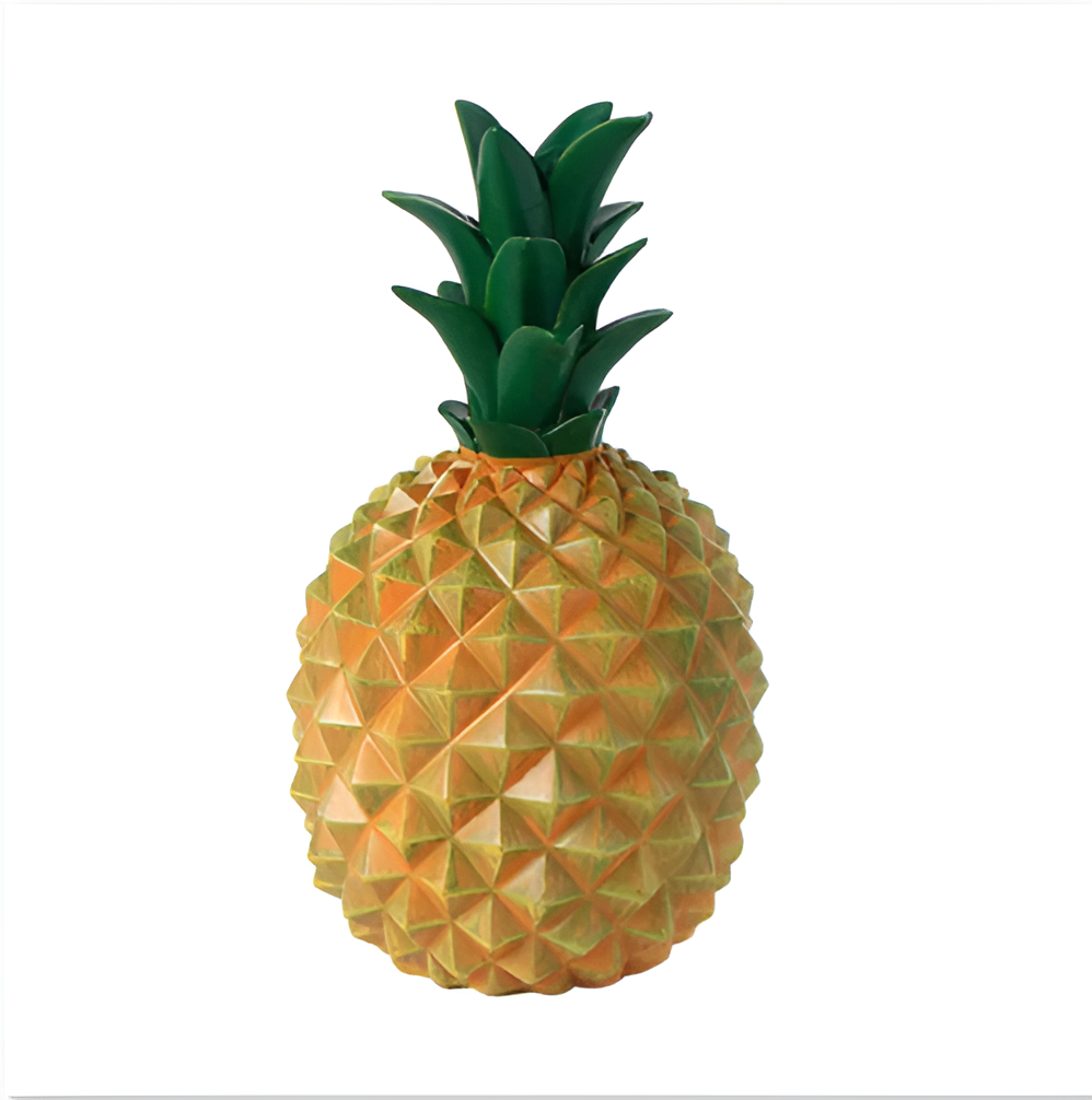 Palmano spaarpot – decoratieve ananas spaarpot van hars in vrolijke kleuren
