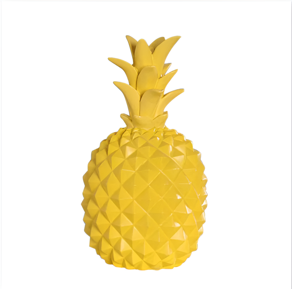 Palmano spaarpot – decoratieve ananas spaarpot van hars in vrolijke kleuren