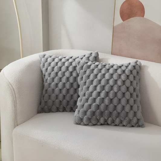 Auralyn kussenhoes – zacht gemêleerd sierkussen 50x50 cm in warme kleuren
