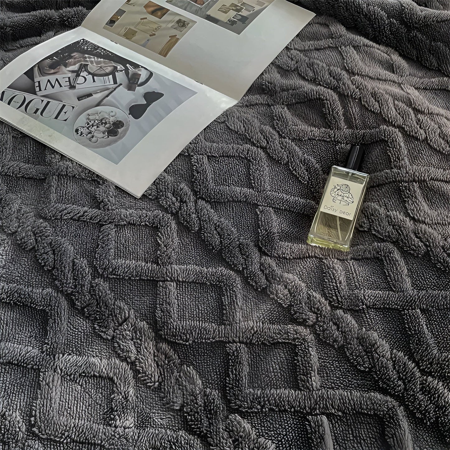 Cozy Cuddle – Dubbellaagse Kasjmier Fleecedeken voor Warme Nachten in Stijl