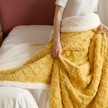 Cozy Cuddle – Dubbellaagse Kasjmier Fleecedeken voor Warme Nachten in Stijl
