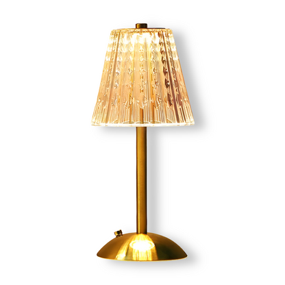 EleGlow tafellamp – vintage draadloze designlamp met touchbediening en 3 lichtstanden