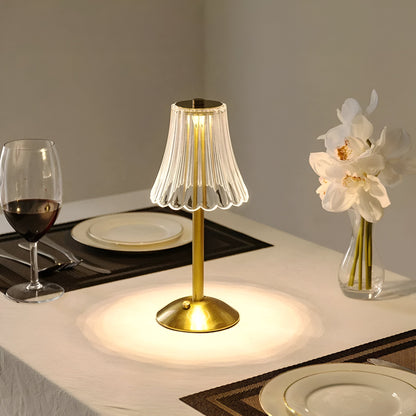 EleGlow tafellamp – vintage draadloze designlamp met touchbediening en 3 lichtstanden