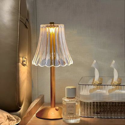 EleGlow tafellamp – vintage draadloze designlamp met touchbediening en 3 lichtstanden