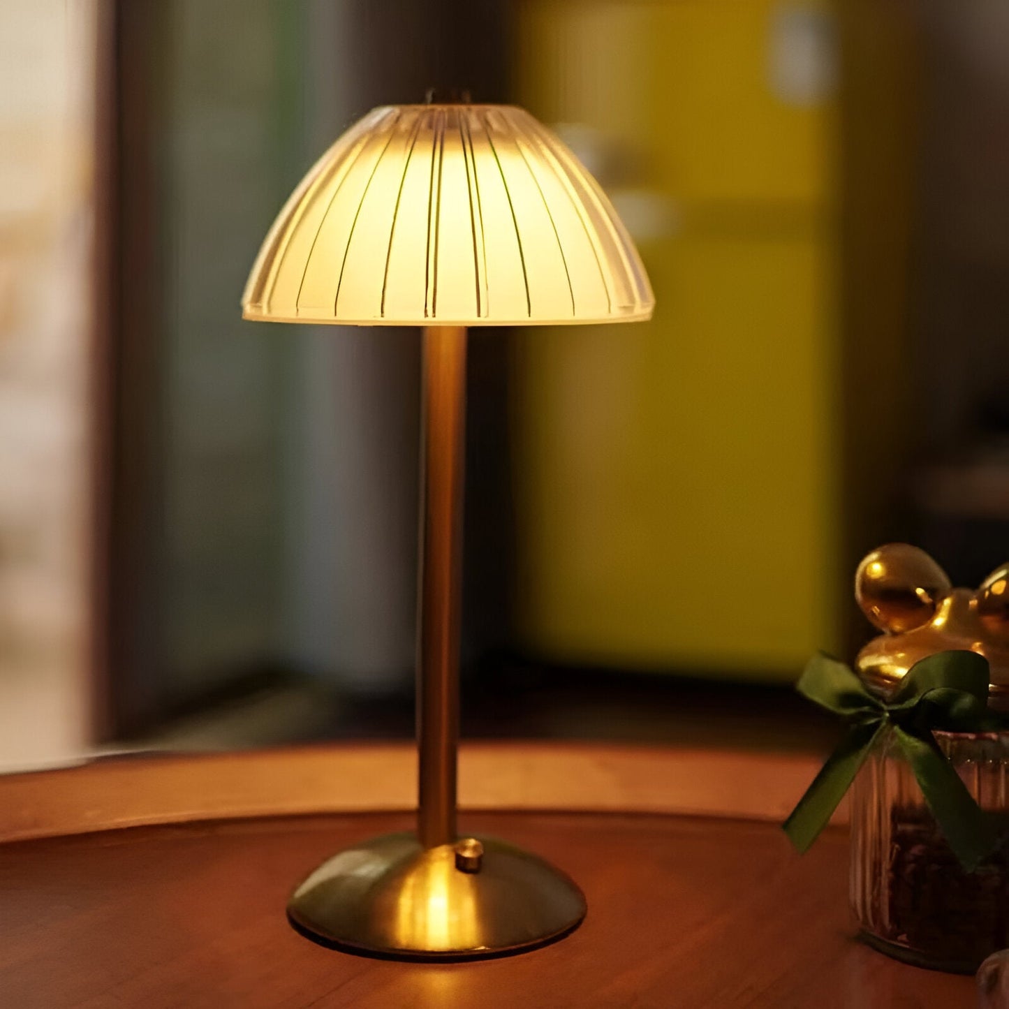 EleGlow tafellamp – vintage draadloze designlamp met touchbediening en 3 lichtstanden