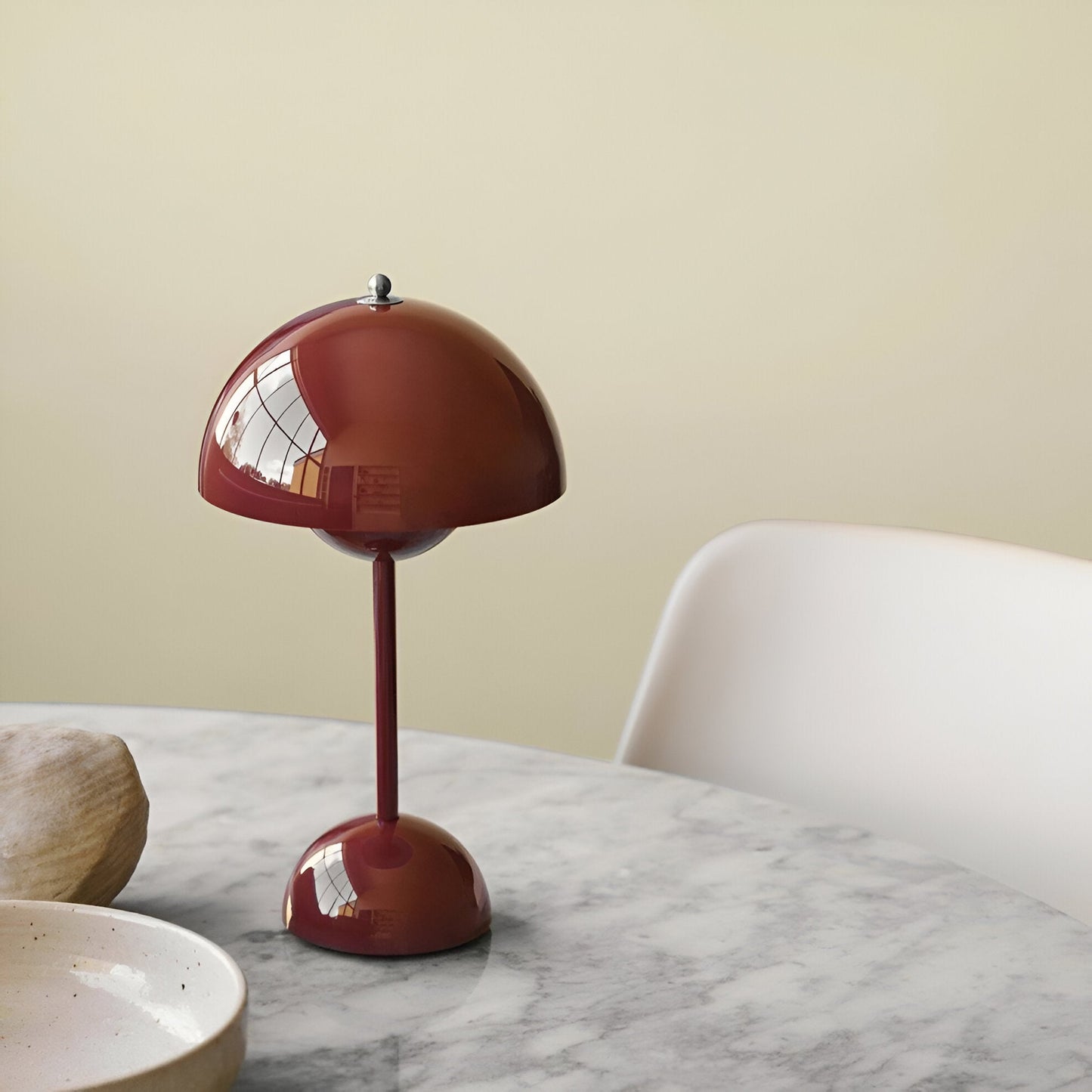 Valmira tafellamp – moderne draadloze ledlamp in paddenstoelvorm met touchbediening