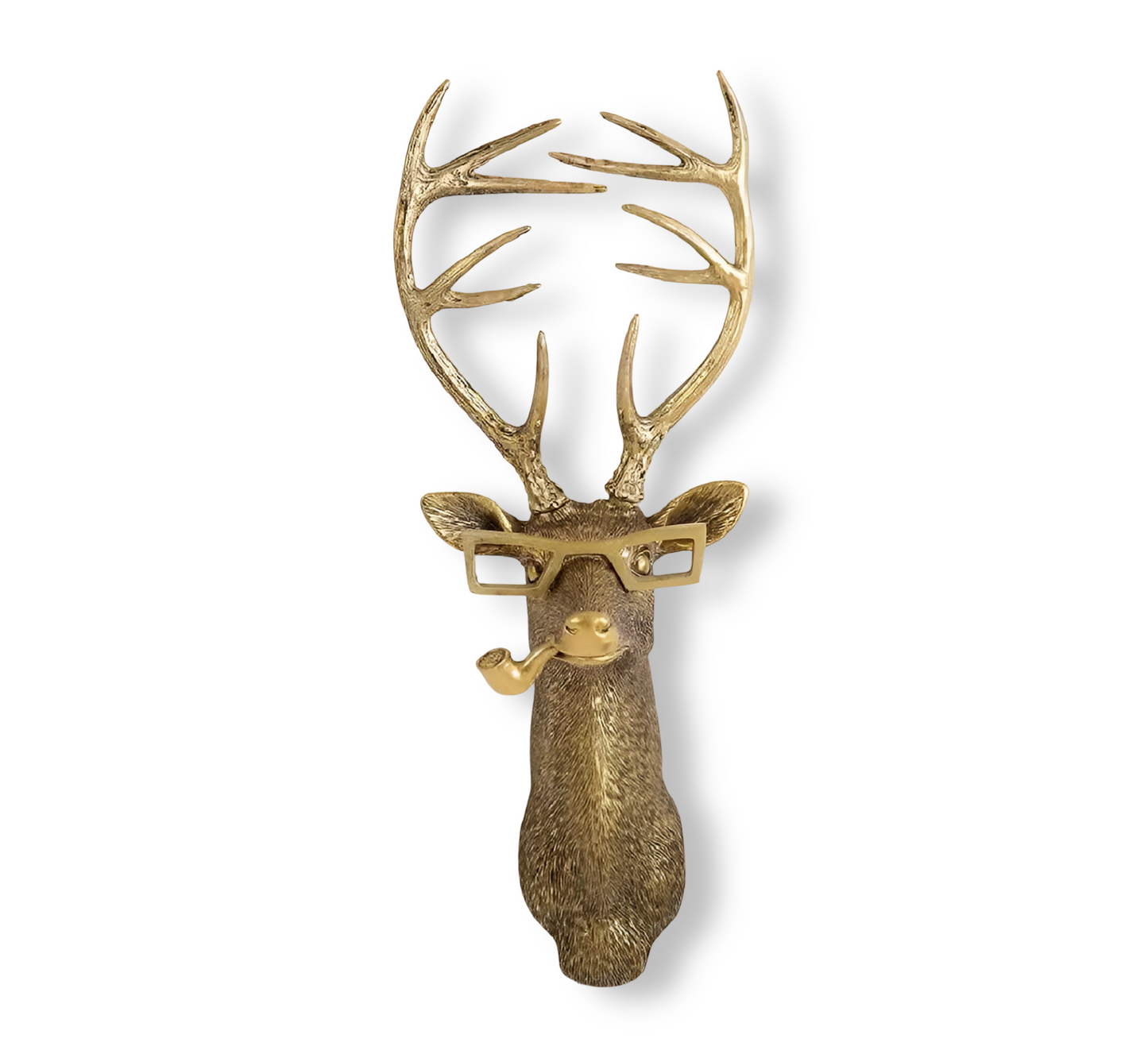 Decoratieve Dieren Wandhaak – Goudkleurige Muurhaak in Herten- of Dierenkop Design