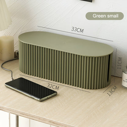 Hid Kabelbox – Minimalistische Kabel Organizer in Macaron-kleuren – Oplader- en Snoeren Opbergdoos voor Bureau en Woonruimte