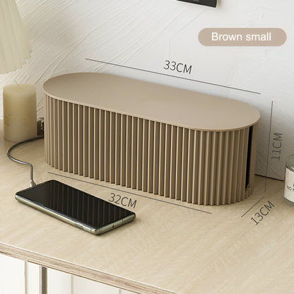 Hid Kabelbox – Minimalistische Kabel Organizer in Macaron-kleuren – Oplader- en Snoeren Opbergdoos voor Bureau en Woonruimte