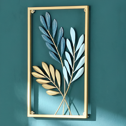 Aurablatt – Gouden Metalen Wanddecoratie in Bladvorm | Scandinavisch Design (Set of Los)