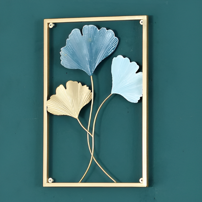 Aurablatt – Gouden Metalen Wanddecoratie in Bladvorm | Scandinavisch Design (Set of Los)